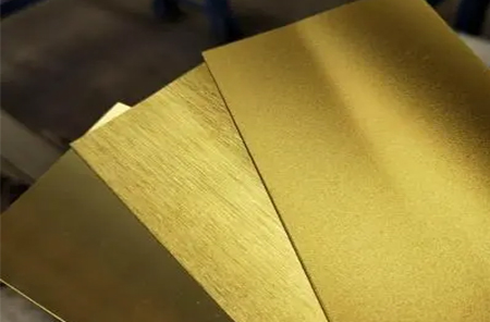 Gold Anodized Aluminum Plate