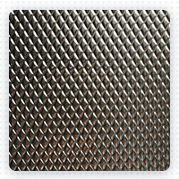 Embossed 3D diamond aluminum coil