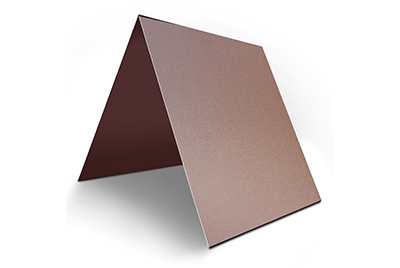 Bronze anodized aluminum plate